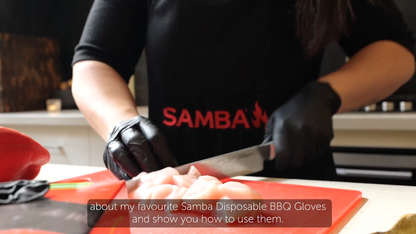 Samba Medium Disposable BBQ Gloves - 50 Pack