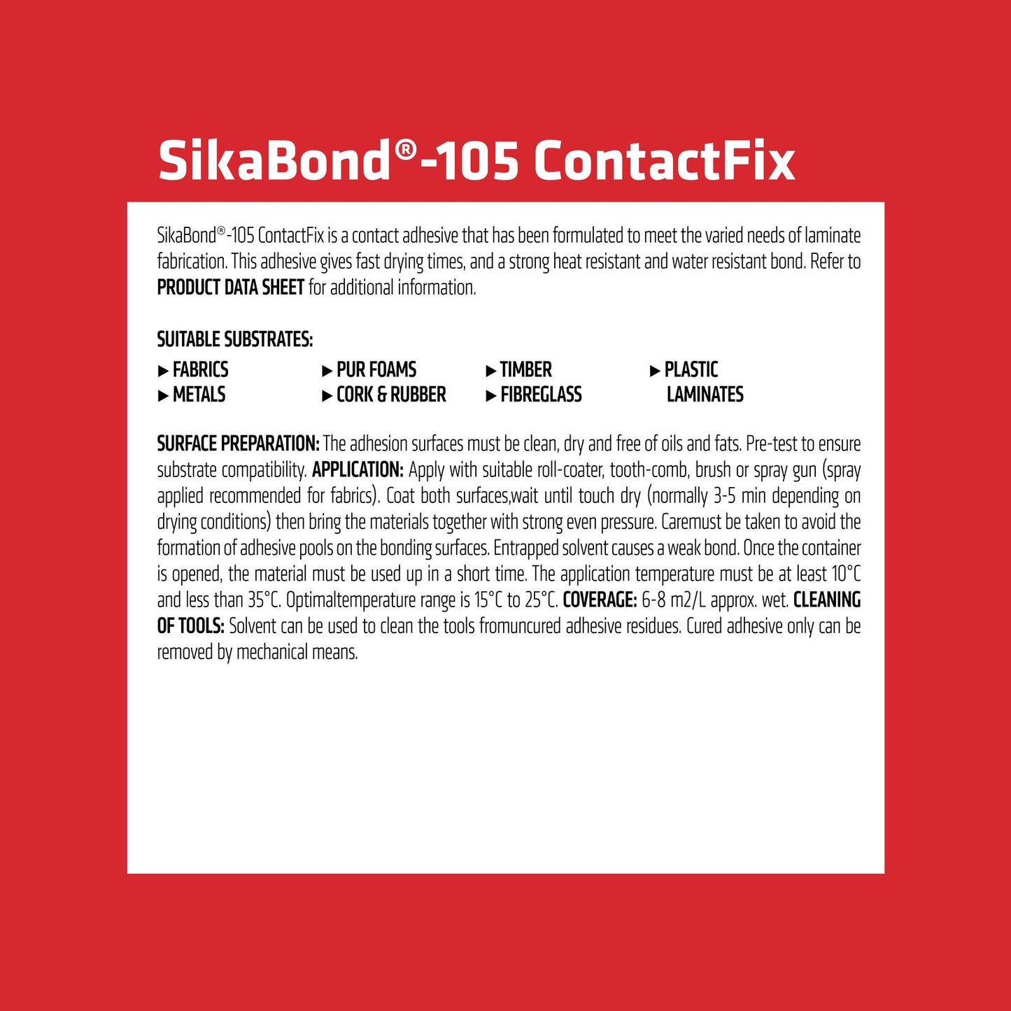 Sika Contact Adhesive - 4L