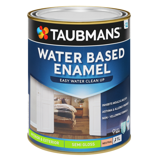 Taubmans Neutral Semi Gloss Water Based Enamel Paint - 1L