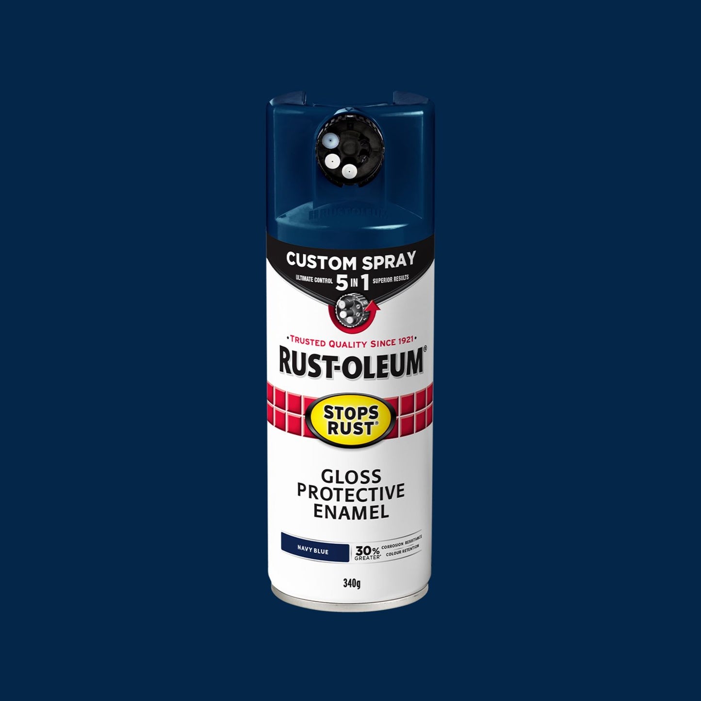 Rust Oleum Custom Spray Paint - 340g - Navy Blue - 5 in 1