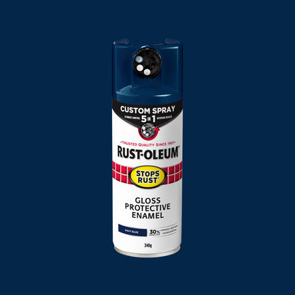 Rust Oleum Custom Spray Paint - 340g - Navy Blue - 5 in 1