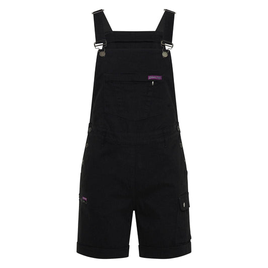 Green Hip All Women Shortalls - Black - Size 16