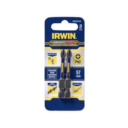 Irwin Impact Pro Performance Bits - 57mm - 2 Pack