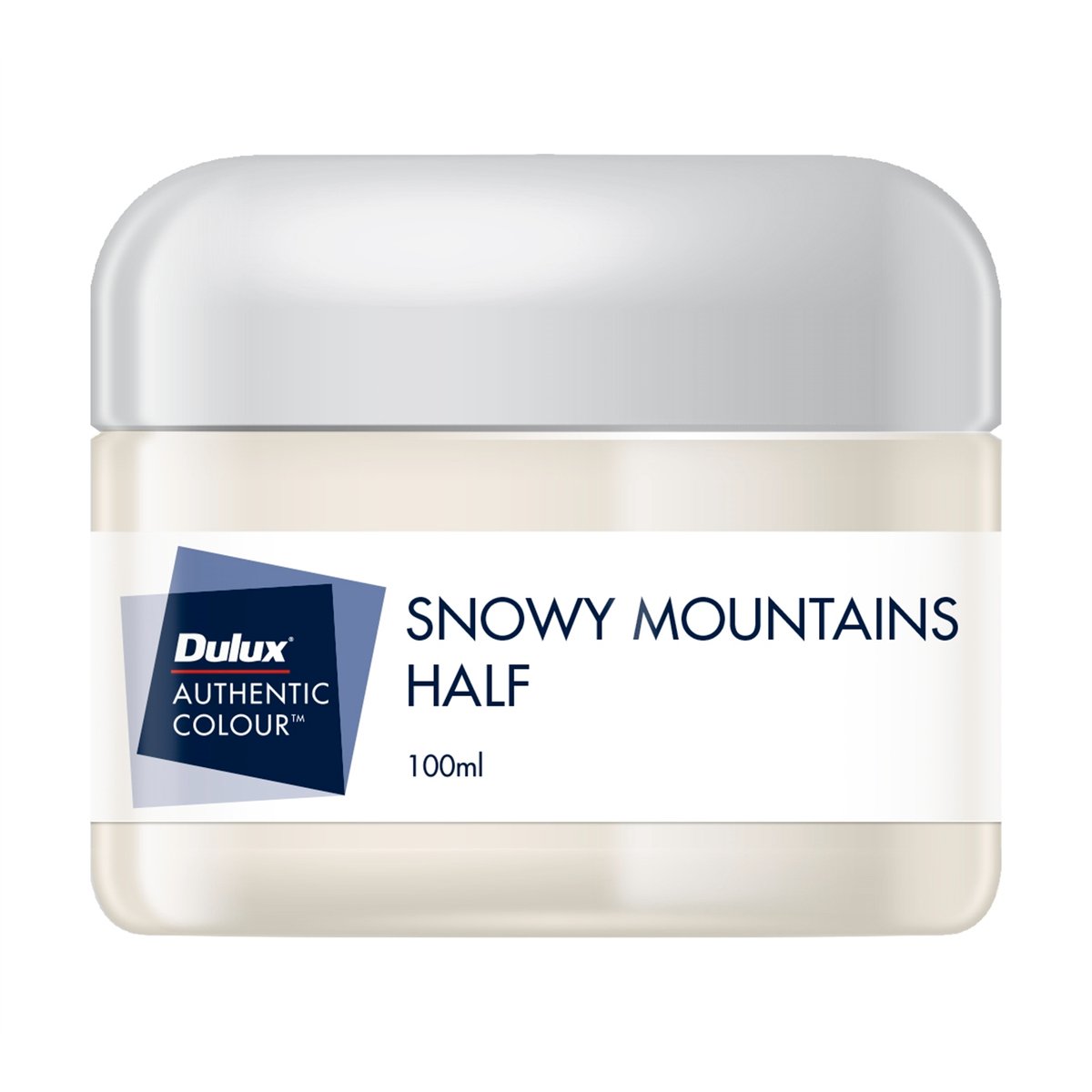 Dulux Snowy Mountains Half Sample Pot 100ml Water Based Low Sheen