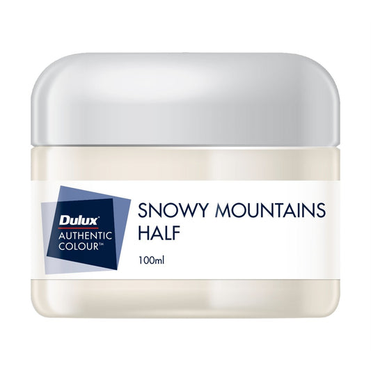 Dulux Snowy Mountains Half Sample Pot 100ml Water Based Low Sheen