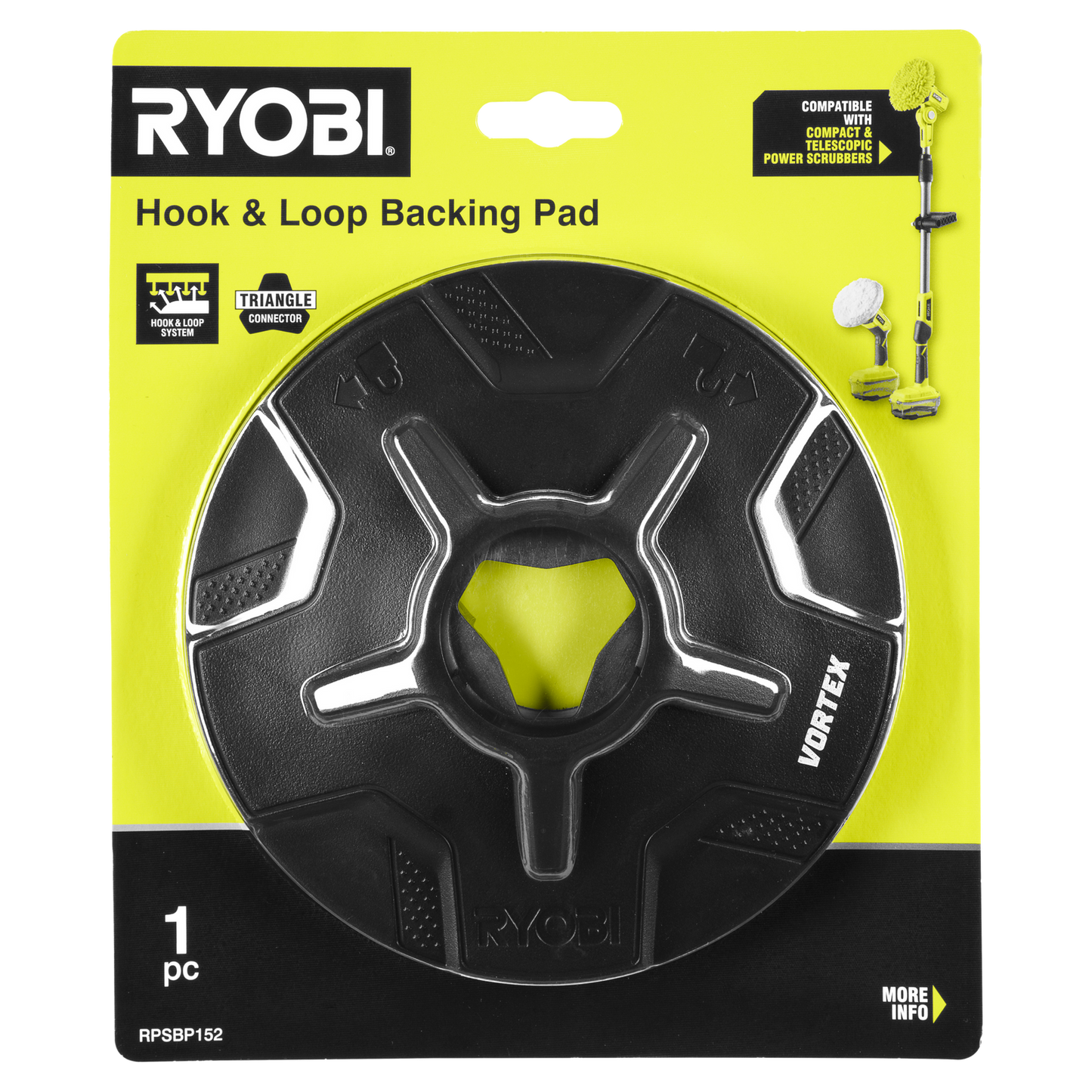 Ryobi Power Scrubber Backing Pad - 152mm