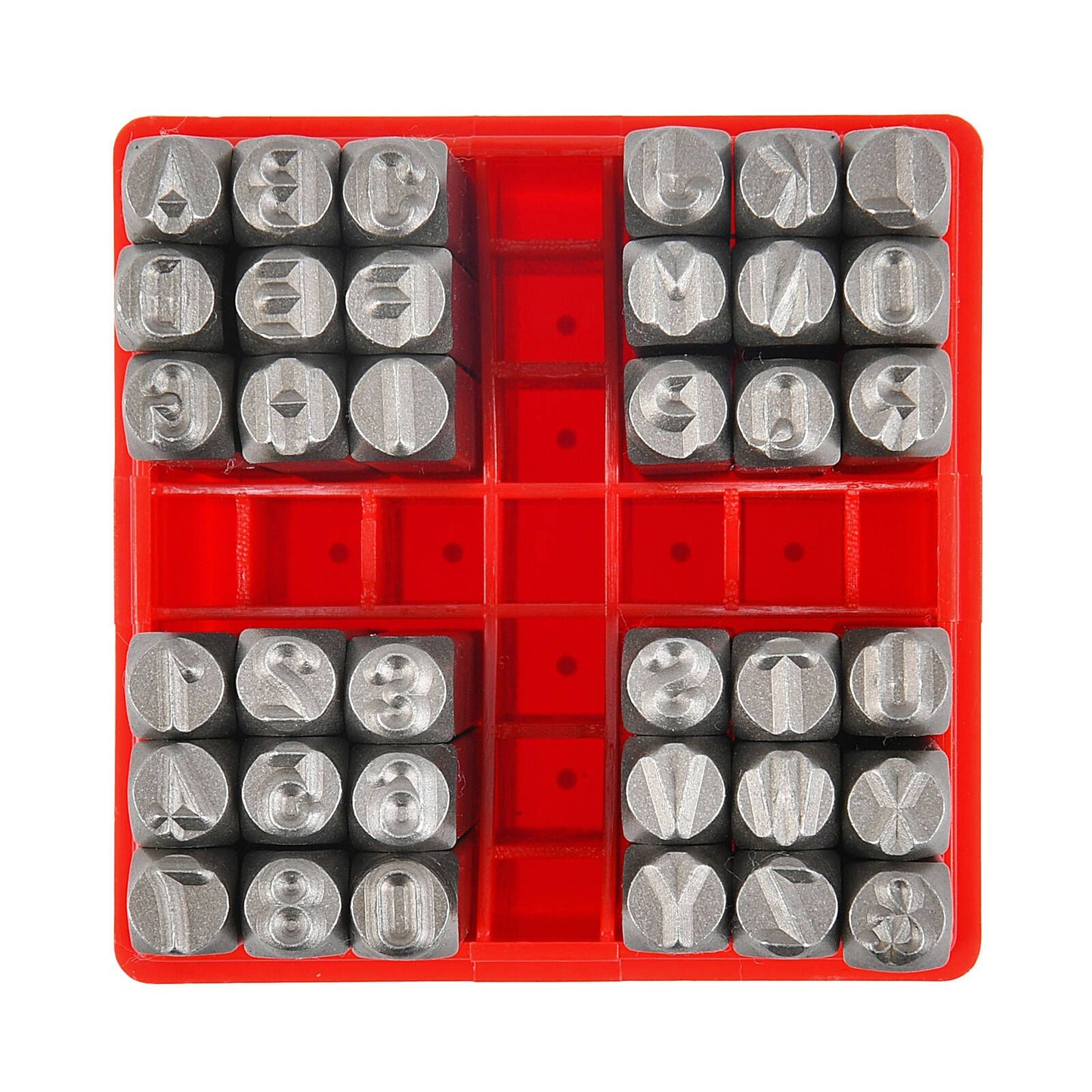 Trojan Letter Number Stamp Set - 36 Piece - 130 x 130 x 100mm