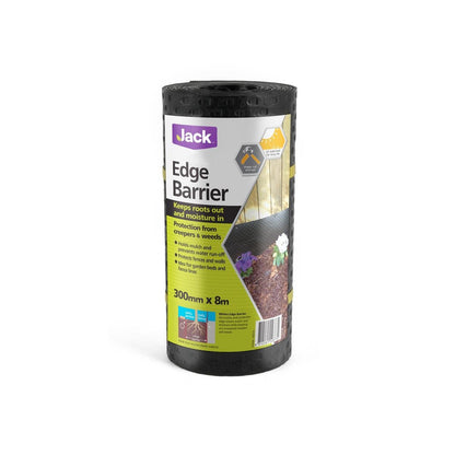 Jack Garden Edging 300mm x 8m Recycled Plastic Protects Mulch