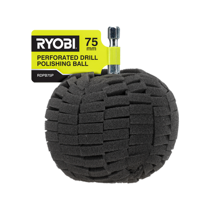 Ryobi Perforated Drill Polishing Ball - 75mm