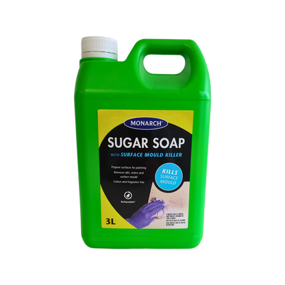 Monarch Sugar Soap with Surface Mould Remover - 3L