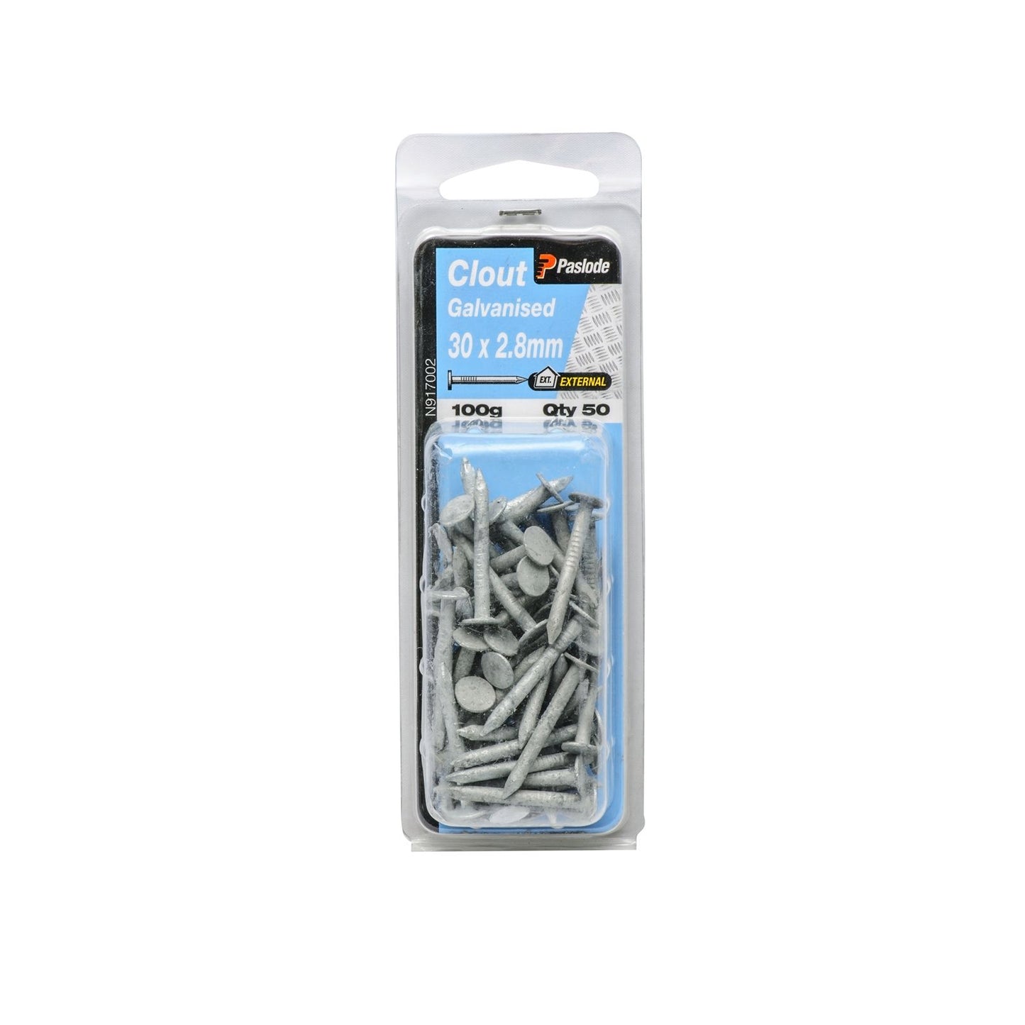 Paslode Galvanised Clouts - 30 x 2.8mm - 100g