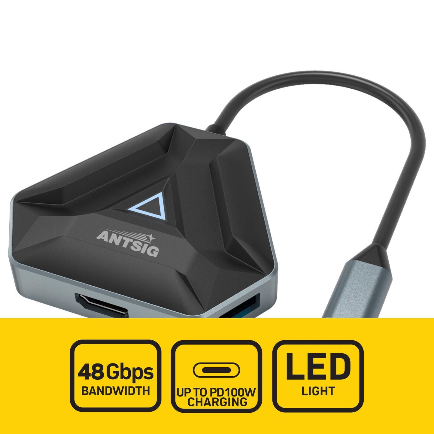 Antsig 6 in 1 USB C Multiport Adapter