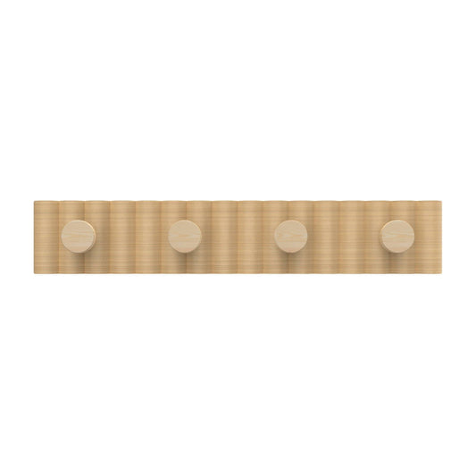 Mode Timber Hook Rack - 4 Hooks - 450 x 77mm