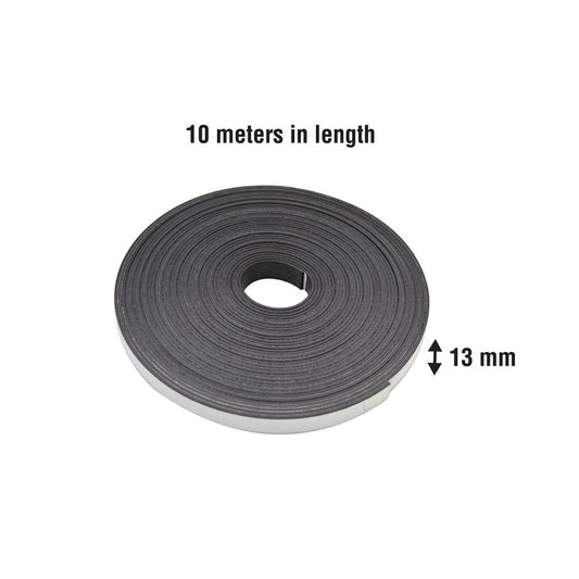 Everhang Magnetic Strip 10m x 13mm Flexible Adhesive for Crafts