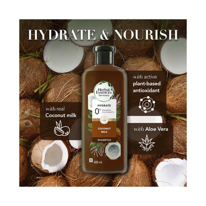 Herbal Essences Bio Renew Hydrate Coconut Milk Shampoo - 400mL