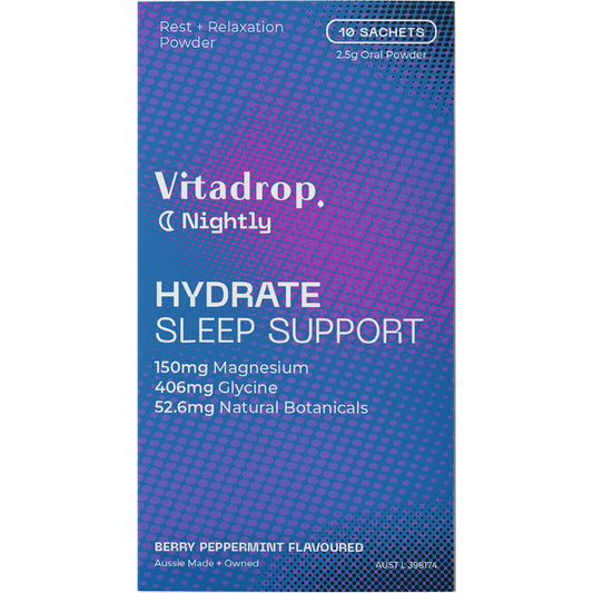 Vitadrop Hydrate Sleep Support Berry Peppermint 10 Pack