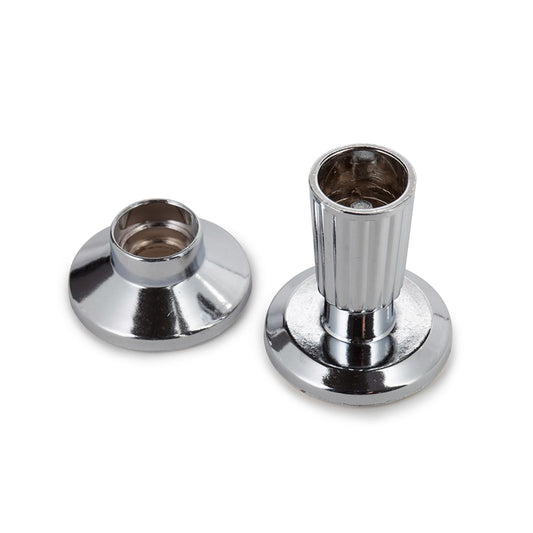 Sandleford Adjustable Pillar Ends - 16/19mm - Chrome - 2 Pack