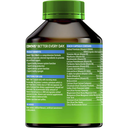 Cenovis Mens Once Daily Multivitamin Capsules 100 pack