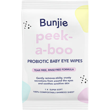 Bunjie Probiotics Baby Eye Wipes 30 Pack