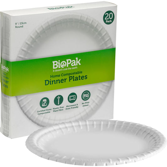 Biopak Dinner Plates Dinner Plates 23cm 20 Pack