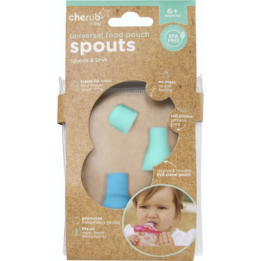 Cherub Baby Food Pouch Soft Spouts Assorted 2 Pack