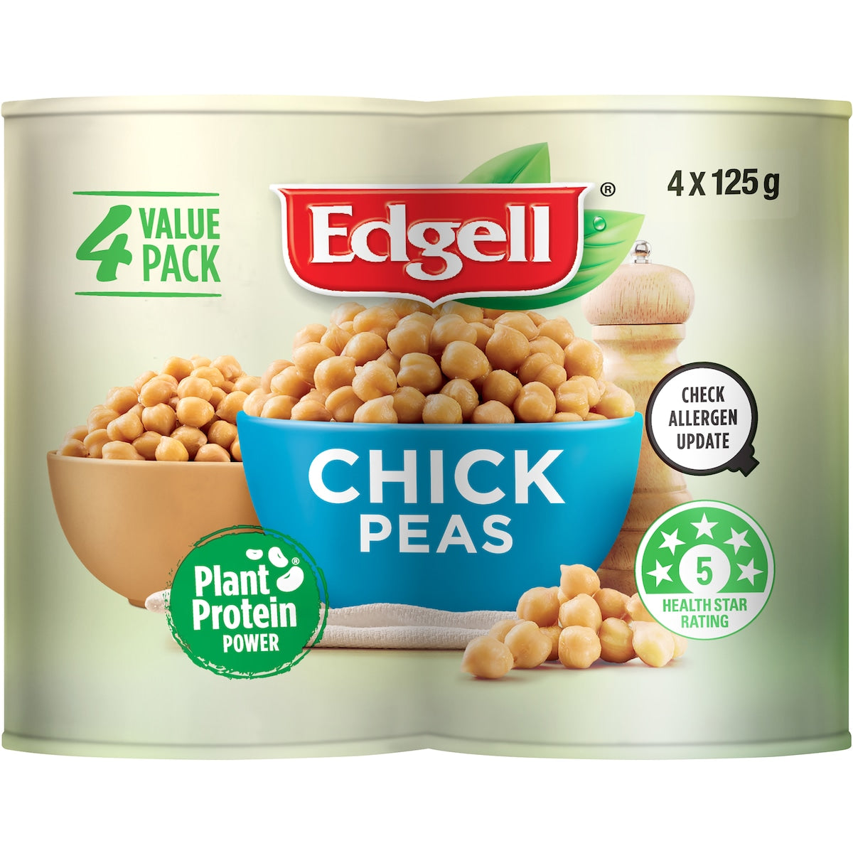 Edgell Chickpeas 125g X 4 Pack