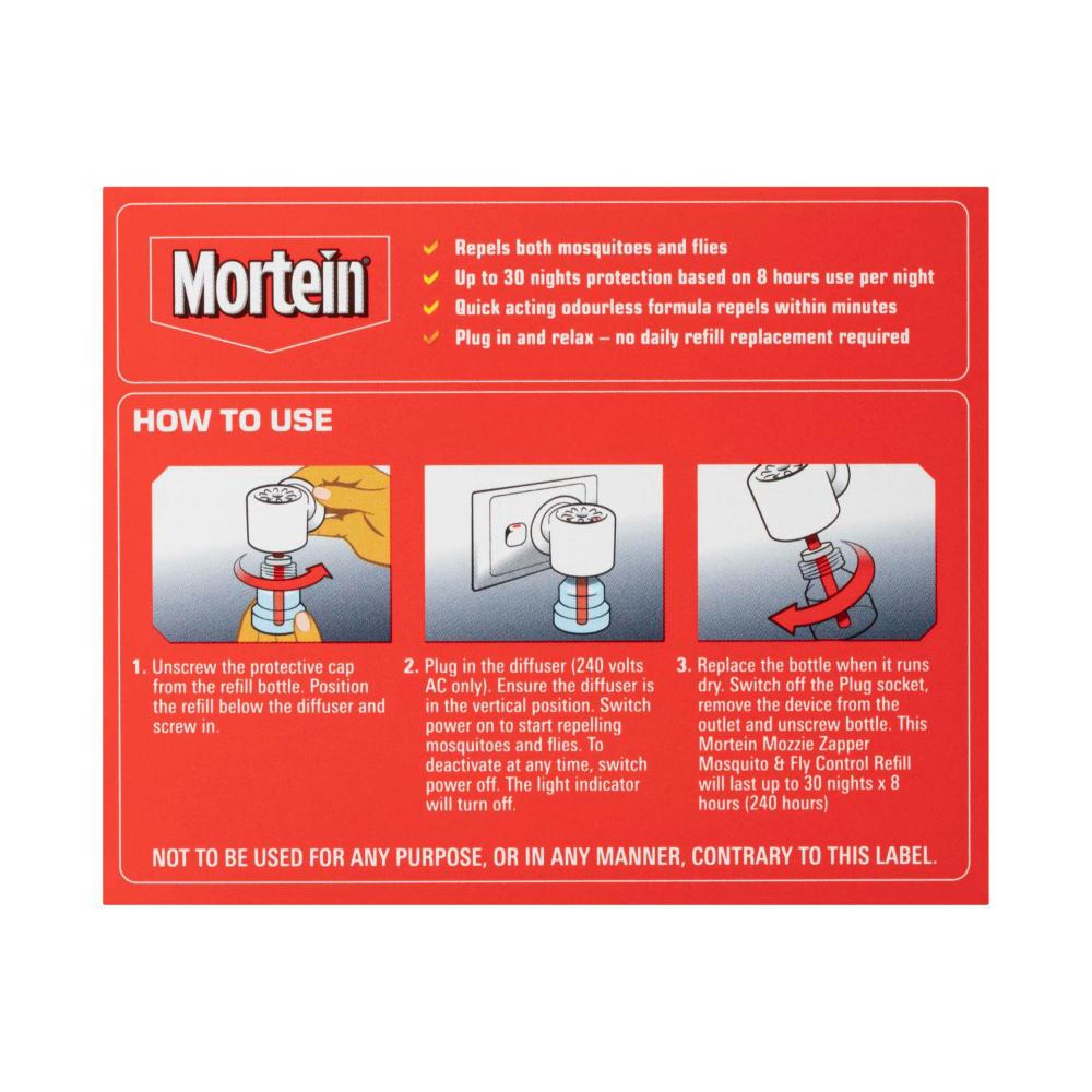 Mortein Peaceful Nights Mosquito & Fly Plug Prime Pack - 25mL