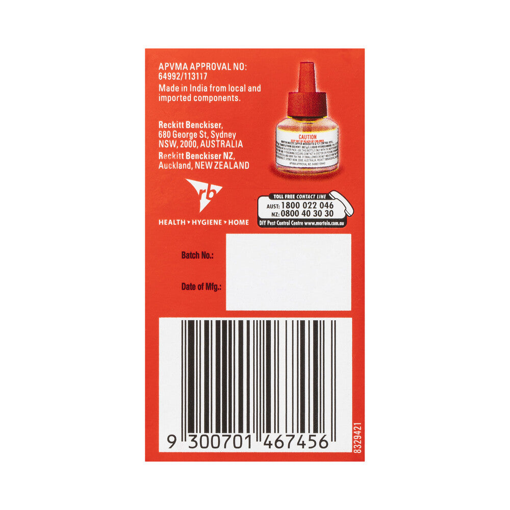 Mortein Peaceful Nights Mosquito & Fly Plug Refill - 45mL