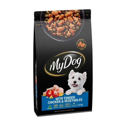 My Dog Adult Dry Dog Food Tender Chicken & Vegetables - 1.5kg
