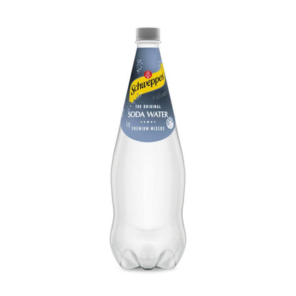 Schweppes Soda Water Bottle assic Mixers - 1.1L