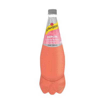 Schweppes Zero Sugar Agrum Citrus Blend Soft Drink Bottle - 1.1L