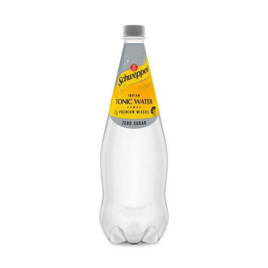 Schweppes Zero Sugar Indian Tonic Water Bottle - 1.1L