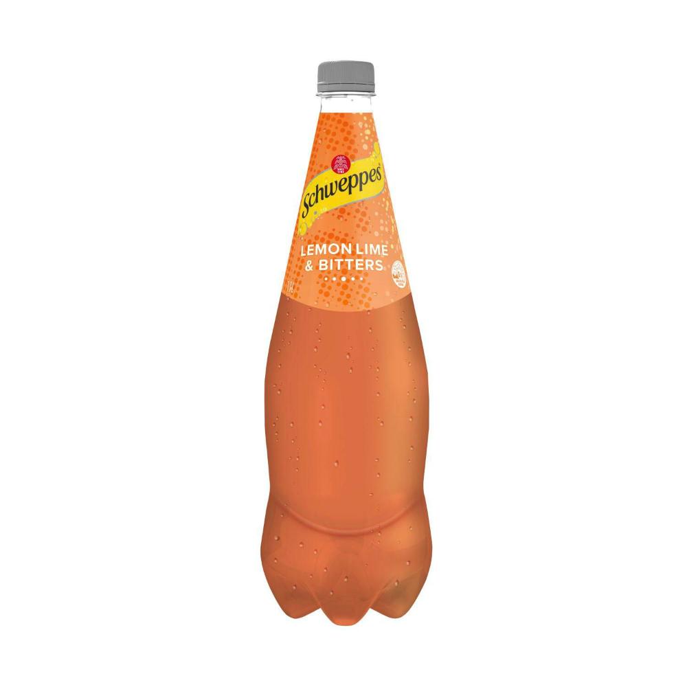 Schweppes Lemon Lime Bitters Soft Drink Classic Mixers Bottle - 1.1L