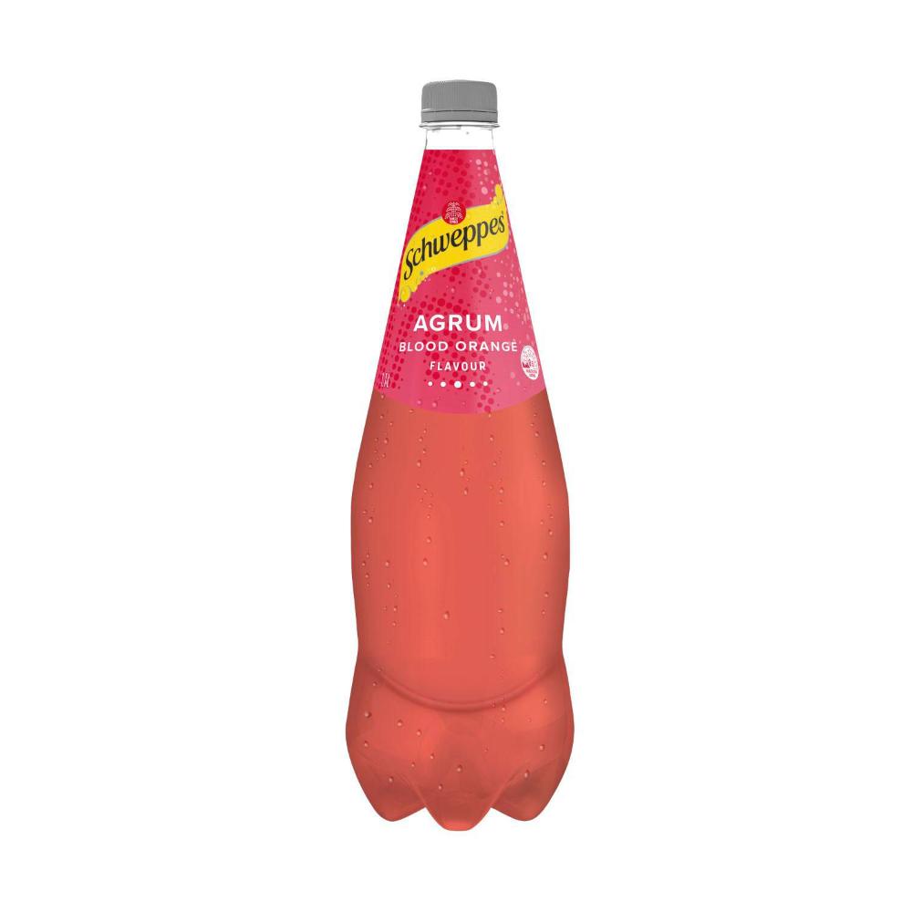 Schweppes Agrum Blood Orange Soft Drink Bottle 1.1l