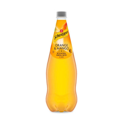 Schweppes Orange Mango Natural Mineral Water Bottle - 1.1L