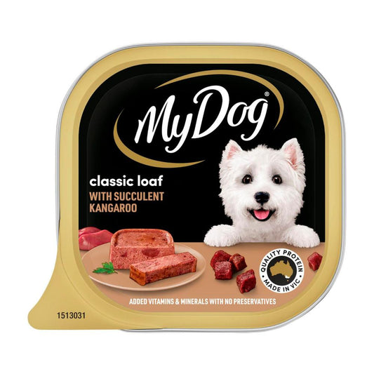 My Dog Adult Wet Dog Food assic Loaf with Succulent Kangaroo Tray - 100g