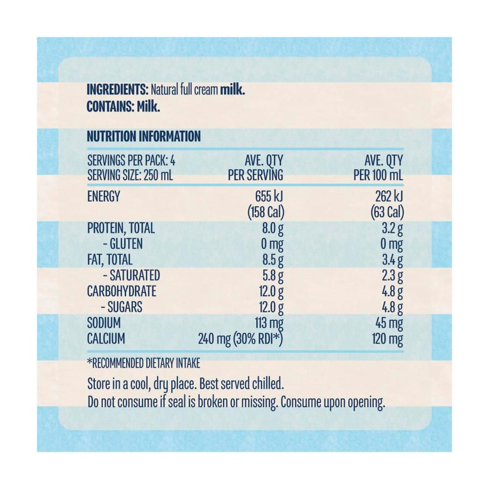 Devondale Full Cream Long Life Milk - 1L