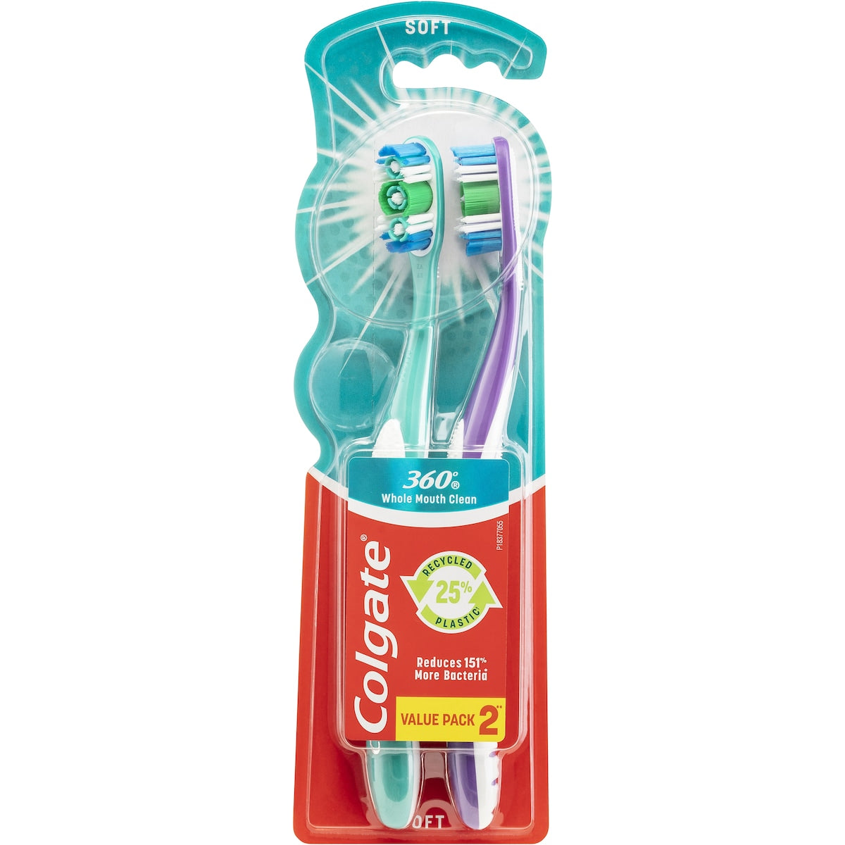 Colgate 360 Deep Clean Toothbrush Soft Value 2 Pack