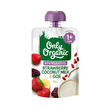 Only Organic Coconut Strawberry & Goji - 100g