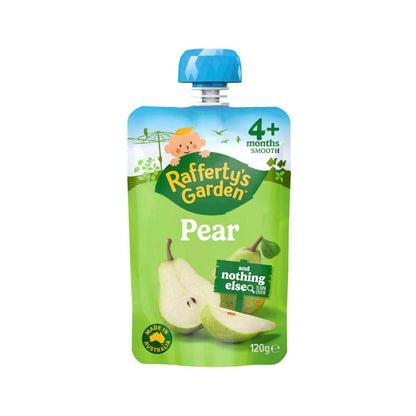 Rafferty's Garden Pear Puree And Nothing Else Baby Food Pouch 4+ Months - 120g