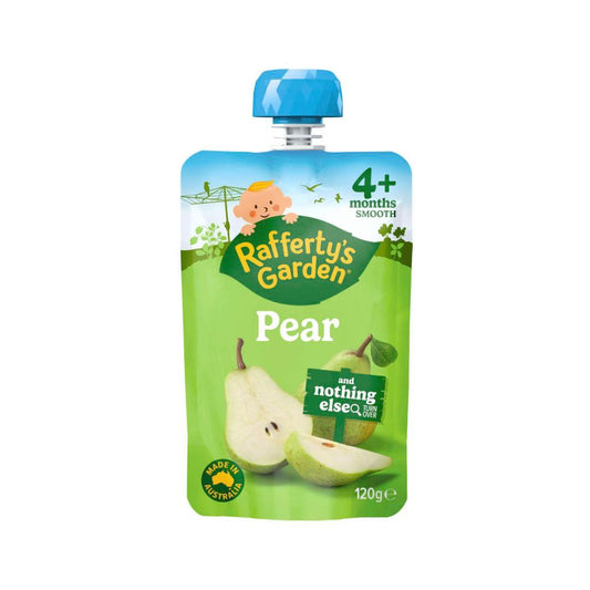 Rafferty's Garden Pear Puree And Nothing Else Baby Food Pouch 4+ Months - 120g