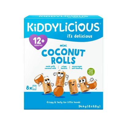 Kiddylicious Coconut Rolls 8x6.8g - 54.4g