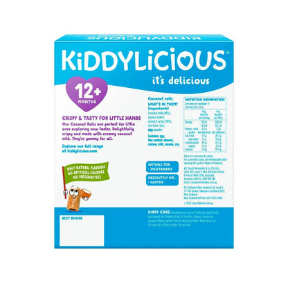 Kiddylicious Coconut Rolls 8x6.8g - 54.4g