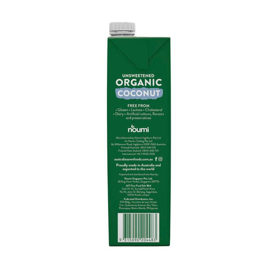 Australia's Own Unsweetened Organic Coconut Milk - 1L