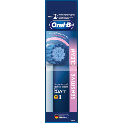 Oral-b Sensitive Clean Electric Toothbrush Replacement Heads 2 Pack