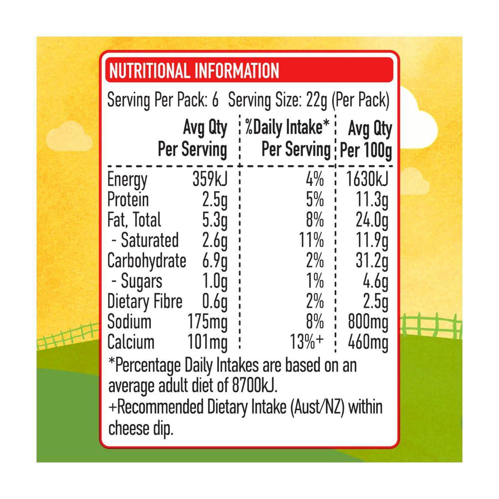 Une Tobys Le Snak Cheese Dip And Crackers French Onion Kids Lunchbox - 132g