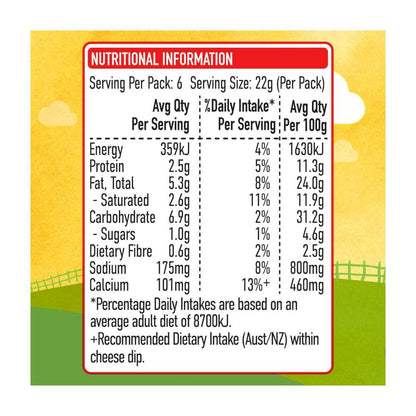 Une Tobys Le Snak Cheese Dip And Crackers French Onion Kids Lunchbox - 132g