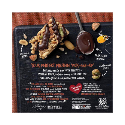 Carman's Protein Bars Salted Dark Choc & Almond 5 Pack - 200g