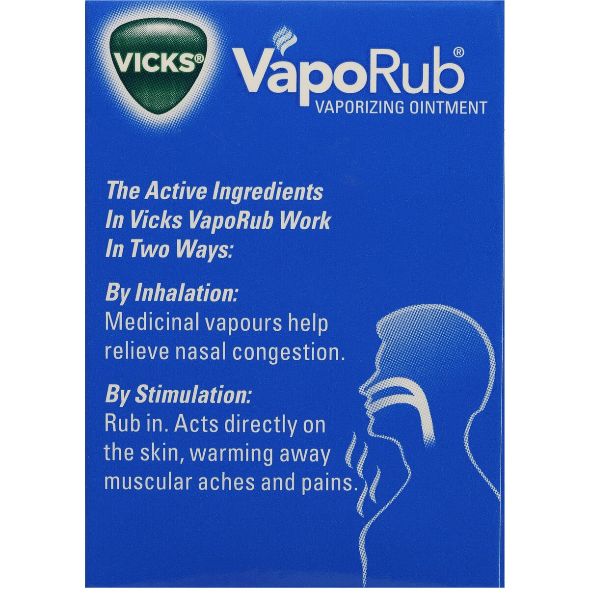 Vicks Vaporub Decongestant Rub 50g