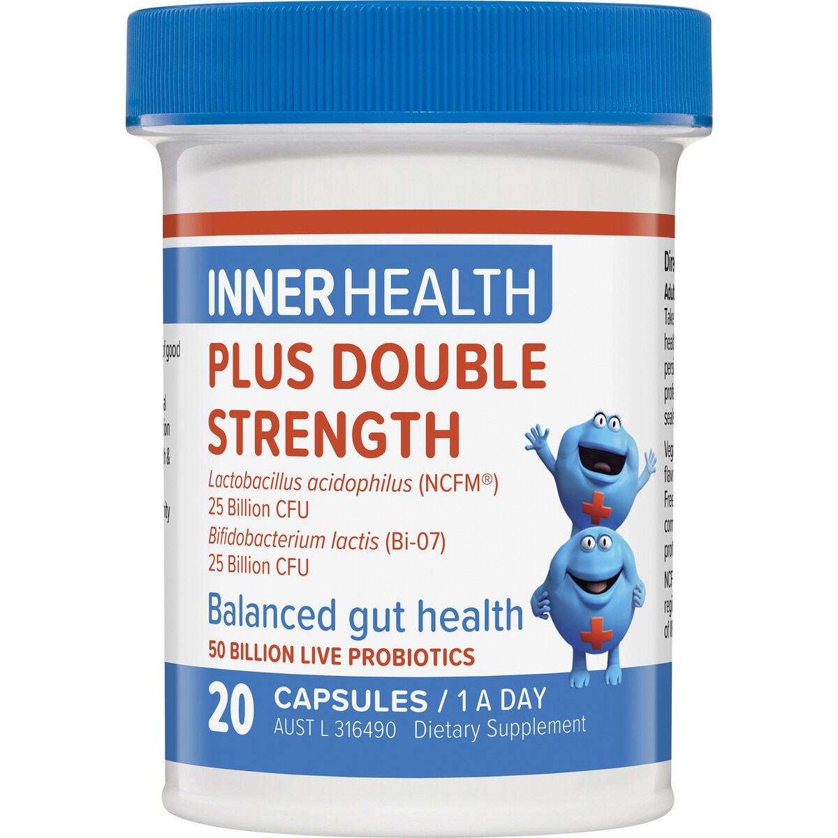 Inner Health Double Strength Balanced Gut Health Probiotics 20 Pack